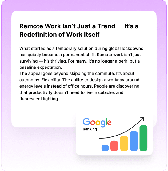 AISEO Bypass AI Detection showing 100% undetectable content transformation