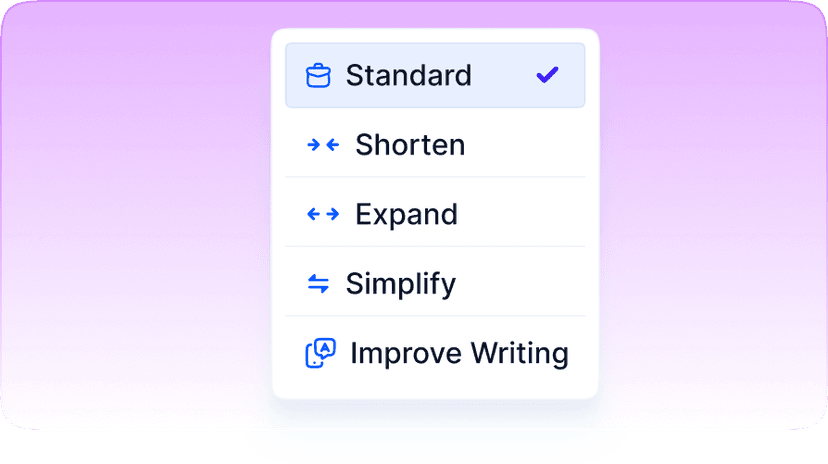 2. Select the Tone of Voice