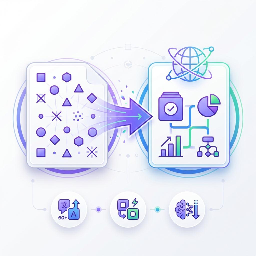Multi-language text extraction