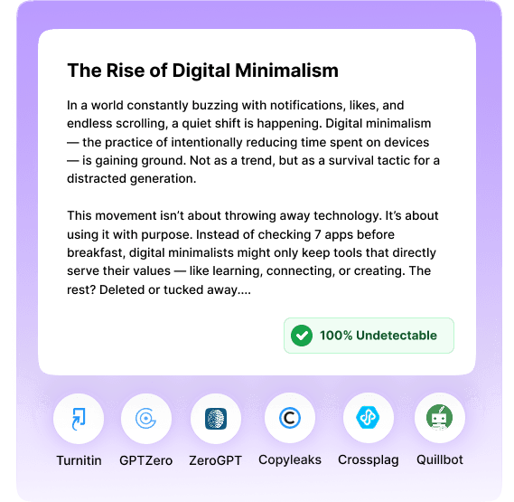 Plagiarism-free content generation