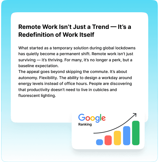 SEO-optimized content creation