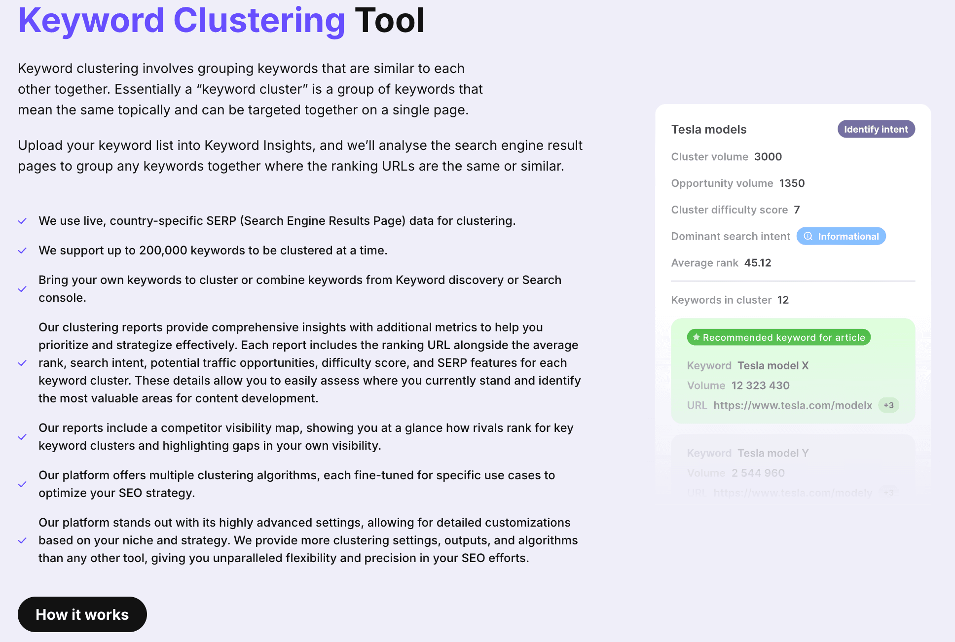 Keyword Clustering Tool