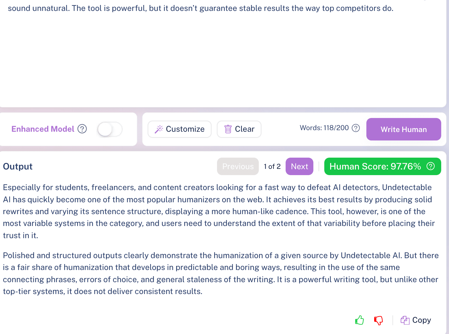 Built-in Free AI Detector