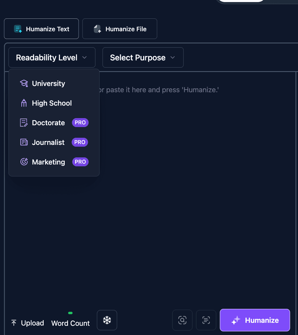Tone & Readability Controls