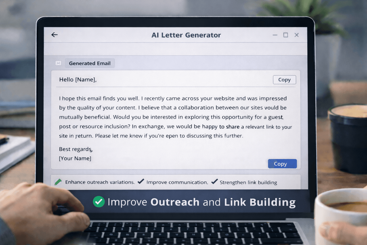 AI Letter Generator — Improve Outreach and Link Building