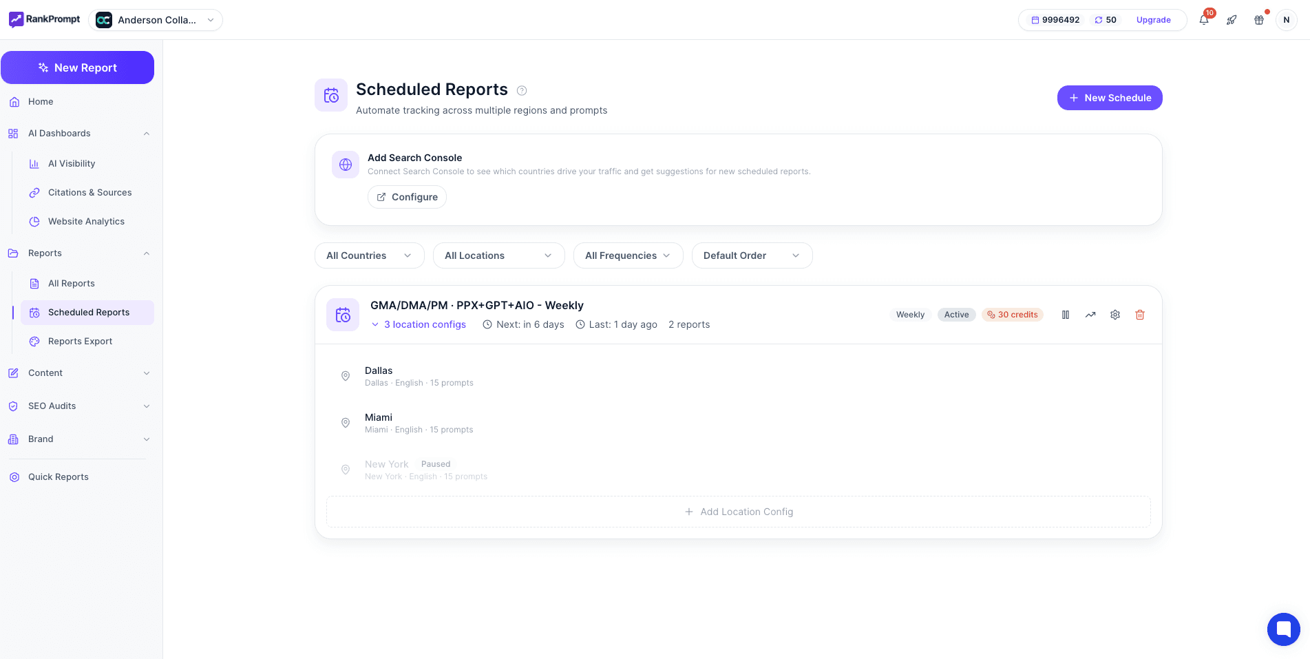 One-Click Multi Location Configuration