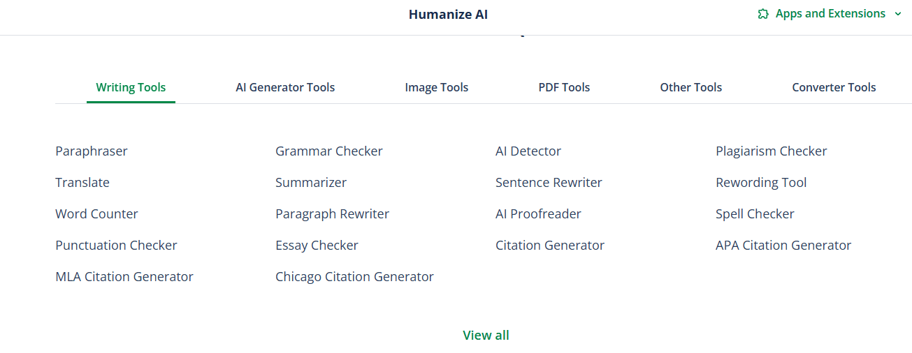 Integrated Writing Suite