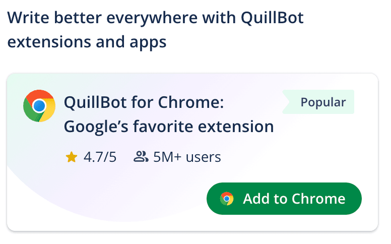 Quillbot Chrome Extension