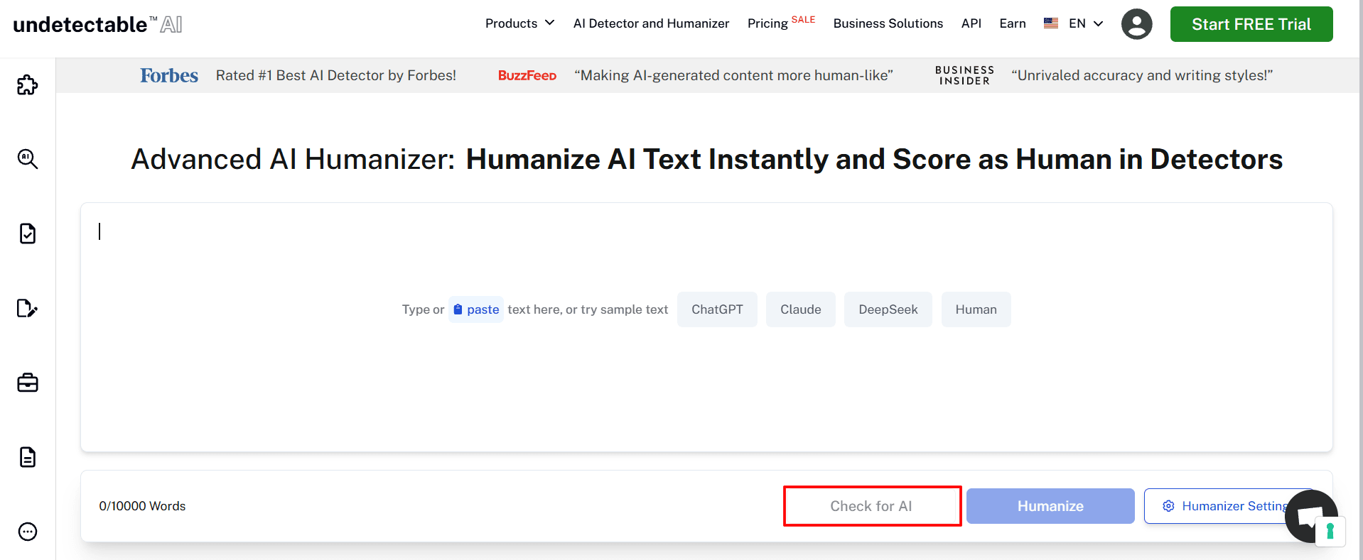 Built-In AI Detector