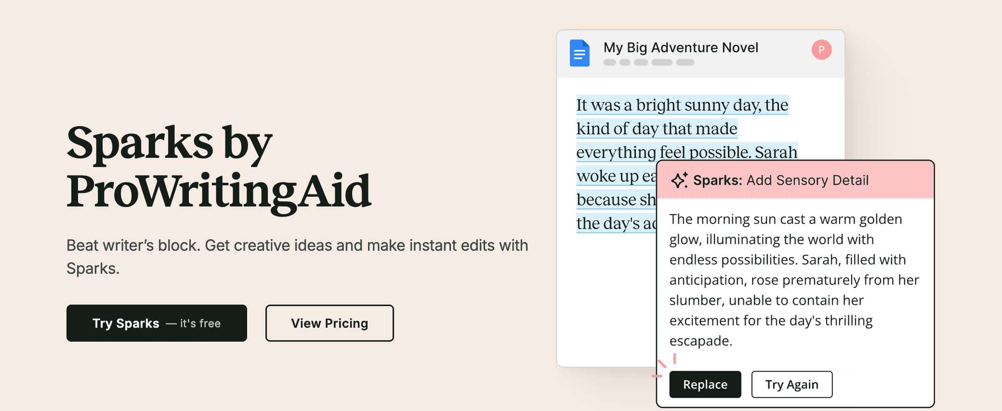 Sparks by ProWritingAid