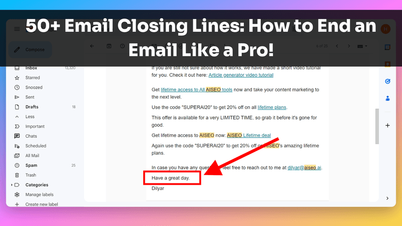 Email Closing Lines