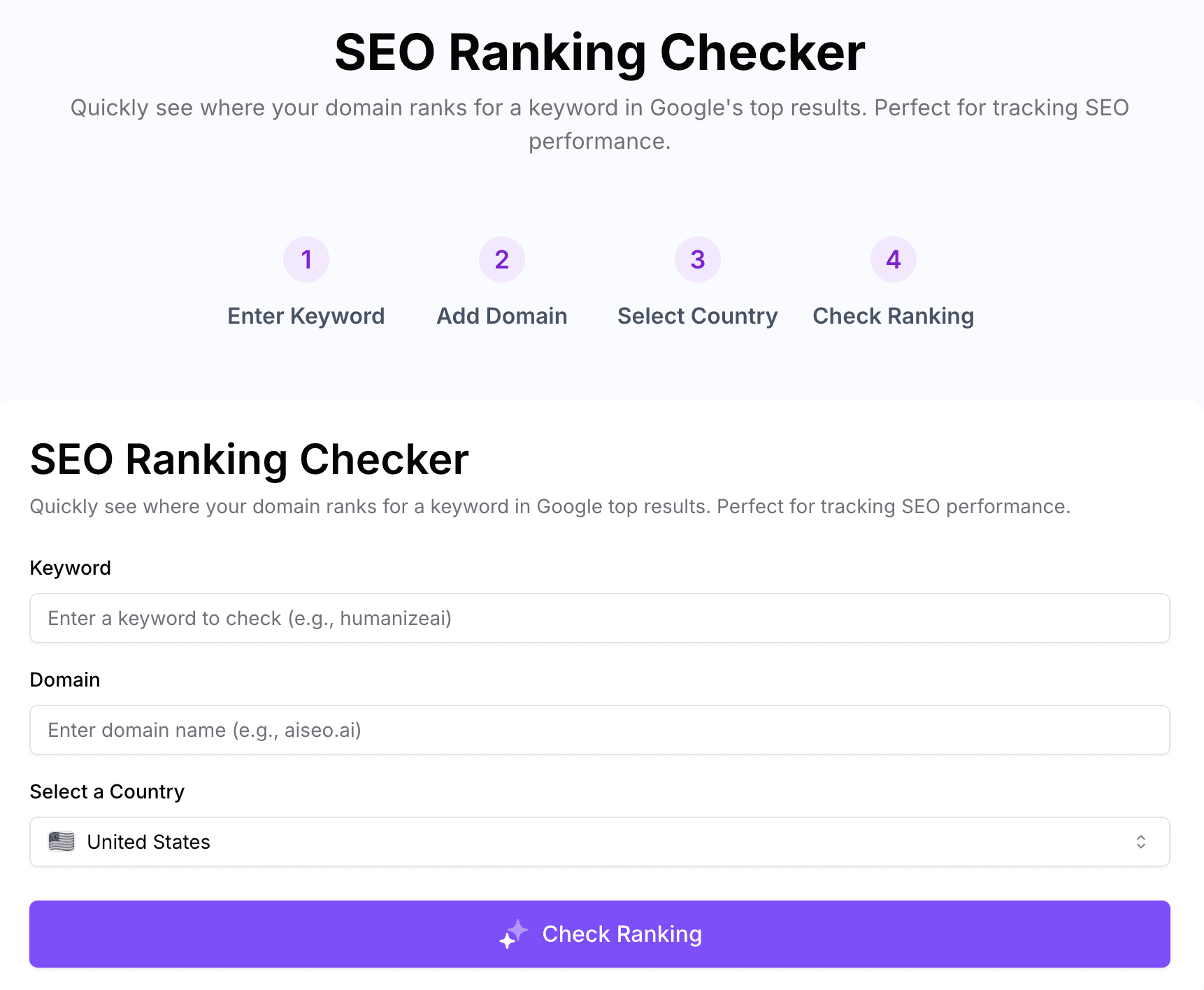 SEO Ranking Checker