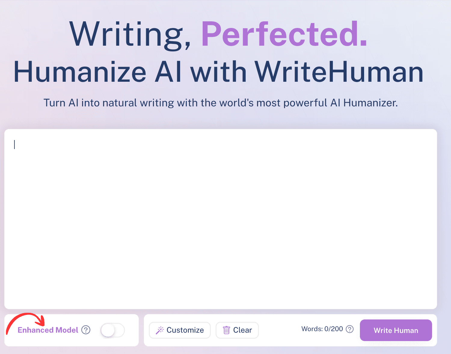 Enhanced Model Toggle