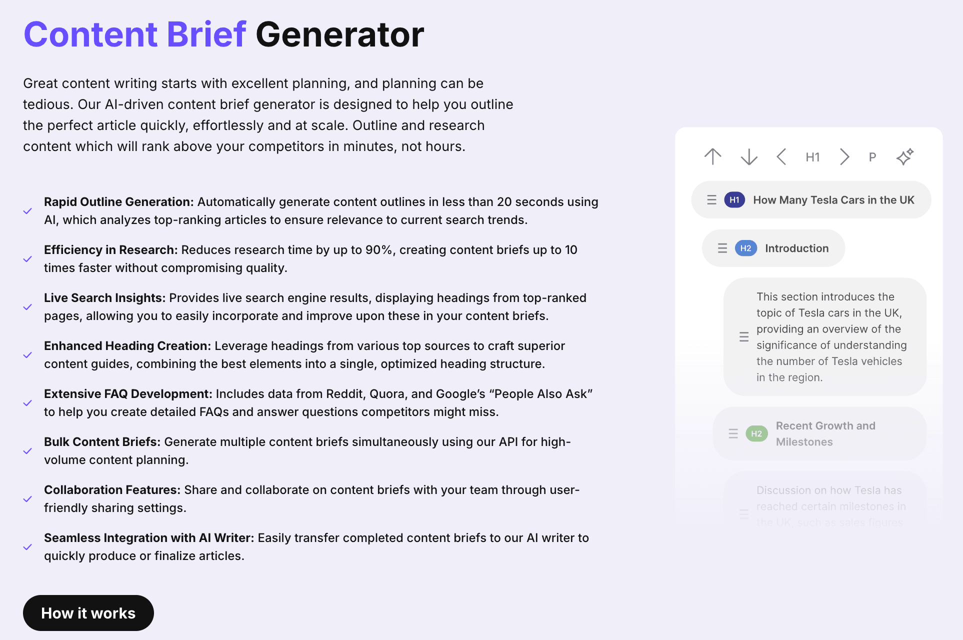 Content Briefs & AI Writer Assistant